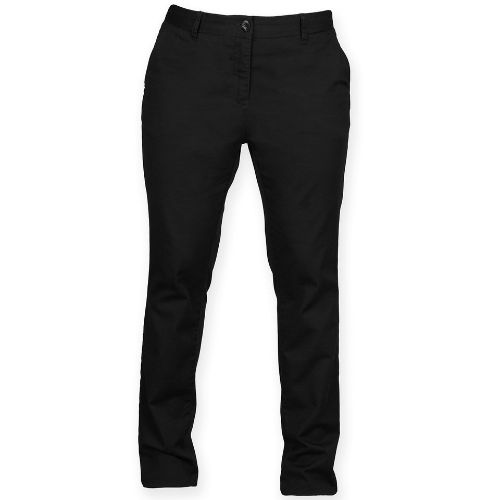 Front Row Women's Stretch Chinos Black